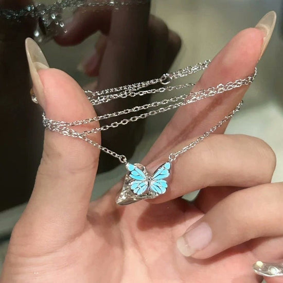 Luminous Butterfly Necklace